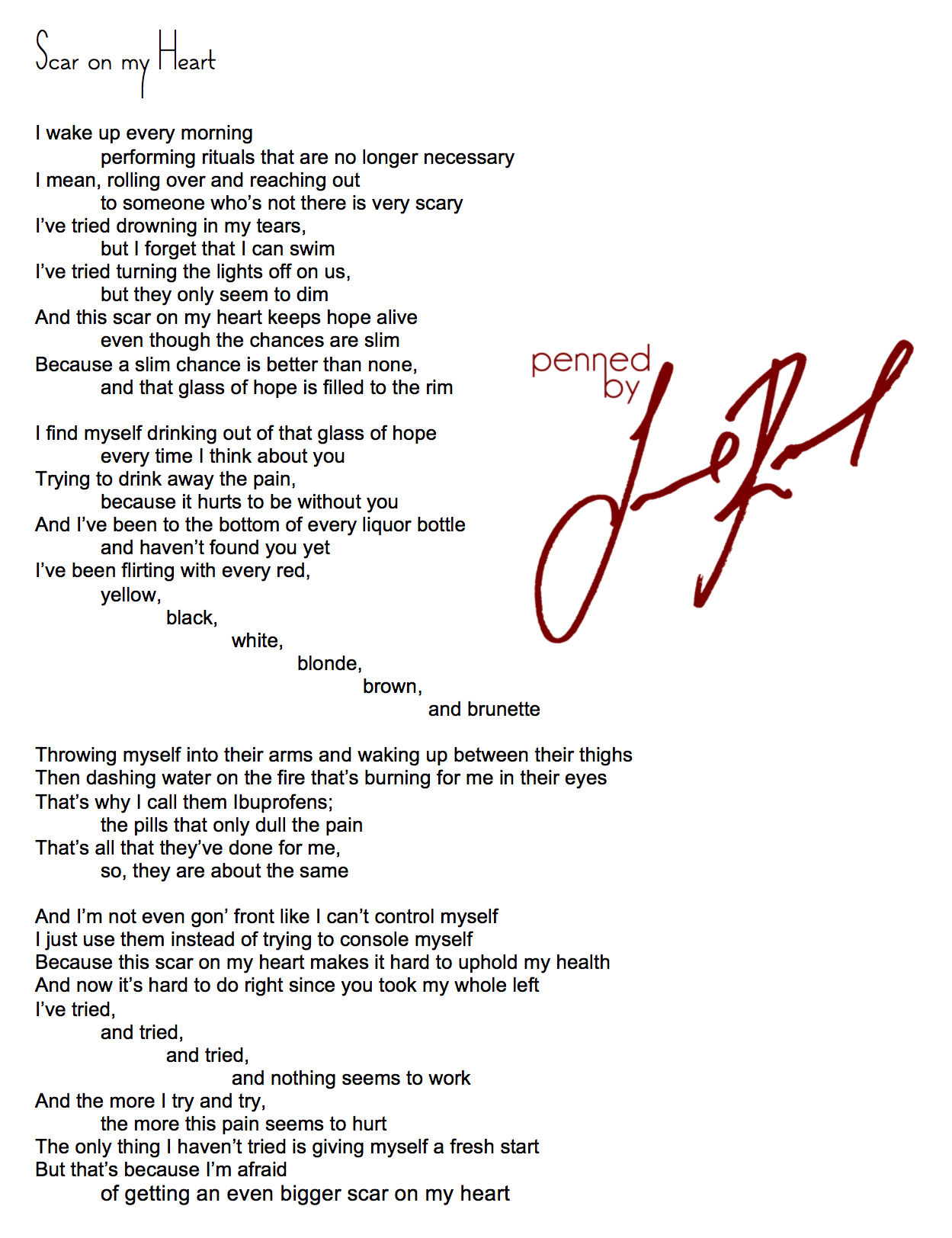 Scar on my Heart